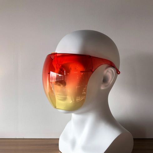 Hot sale multicolor clear PC material tinted blocc visor face shield for outdoor protection